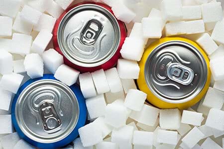 soda floods your body with glucose and leads to blood sugar spikes and crashes