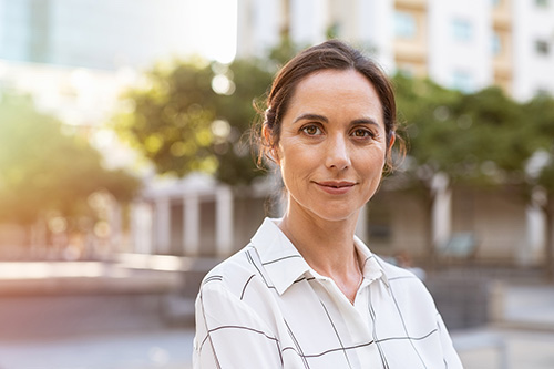 Woman in perimenopause wondering about using birth control pills for perimenopause symptom relief