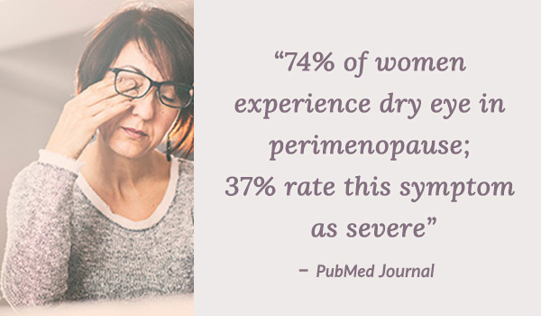 women experience dry eye in perimenopause