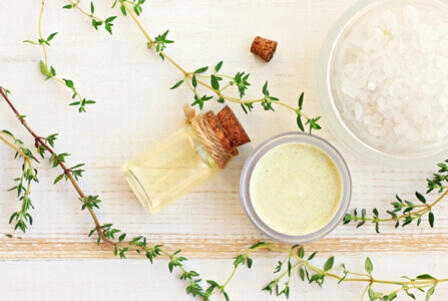 A salt and oil hand scrub salt oil scrub