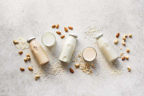 An array of non dairy milks 