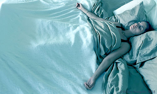 Corpse Pose can be done in bed to help with better sleep