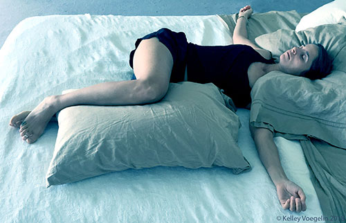 Reclining Twist can be done in bed to help with better sleep