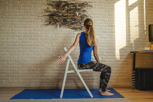 Chair yoga poses for stress