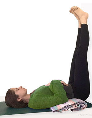 legs up the wall pose is a restorative inversion