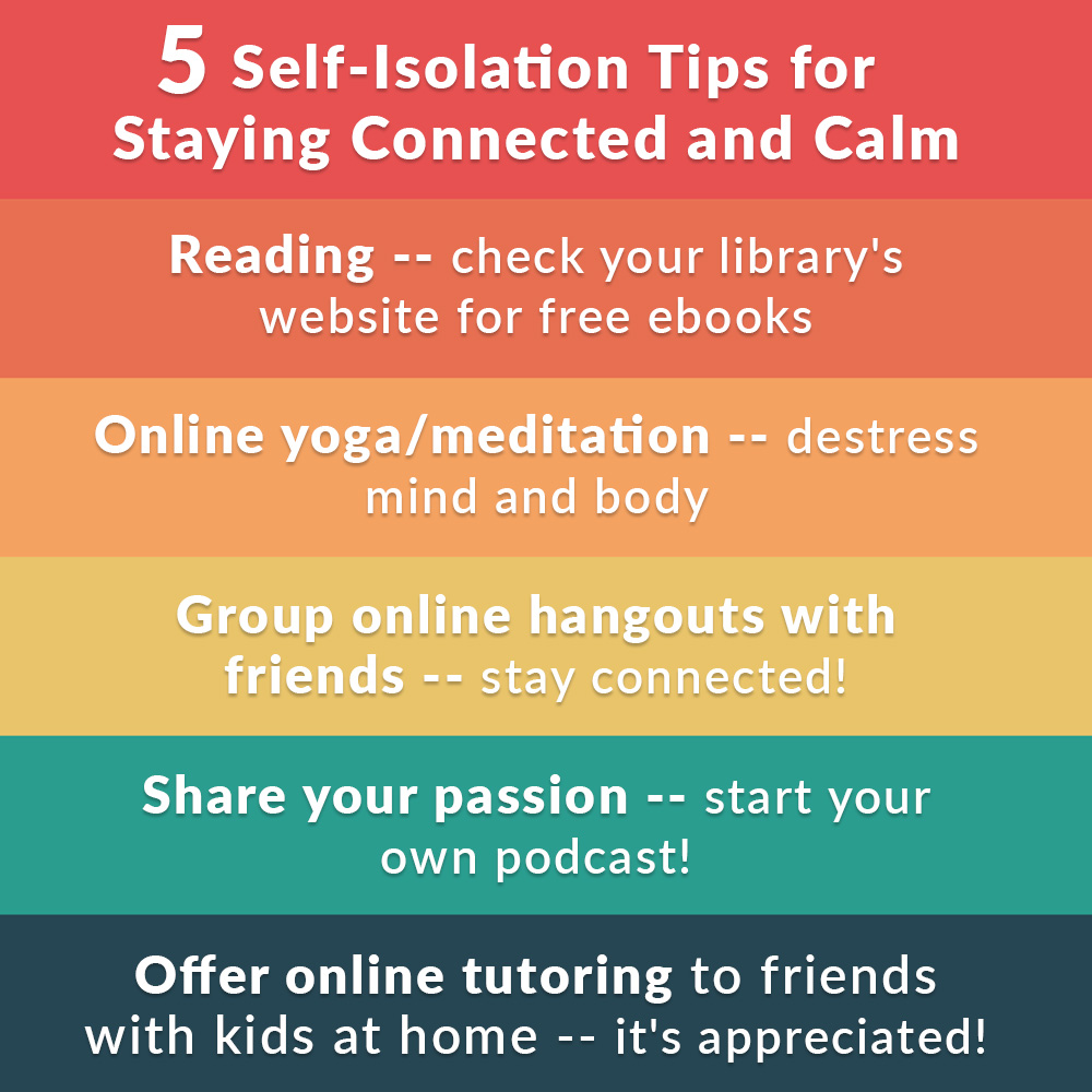 self-isolation tips