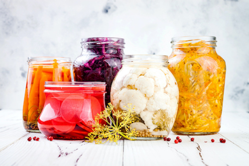 An array of fermented vegetables that can improve the immune system
