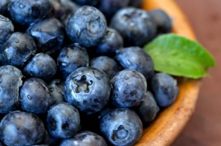 blueberries in a bowl