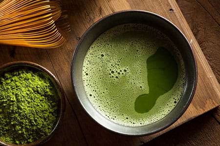 matcha is powdered green tea with high phytonutrient content
