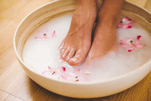 An ACV Foot Soak