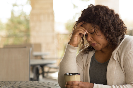 woman stressed