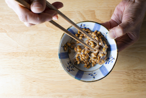 Natto is a source of vitamin k for bone health.