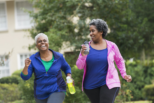 Women staying active for bone health 