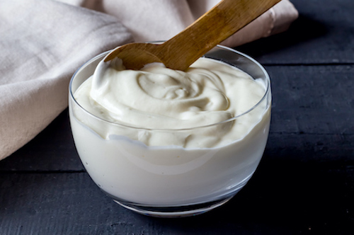 yogurt lowers risk for osteoporosis. 