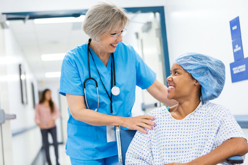 woman prepping for surgery