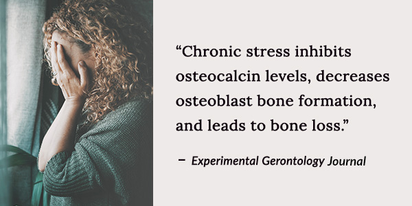 Chronic stress inhibits osteocalcin levels