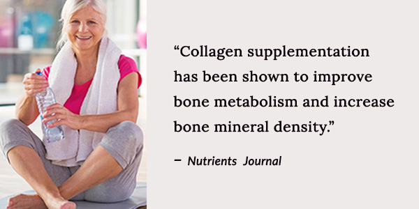 With aging, there is a decline in the quantity of collagen in bone tissue, contributing to bone fragility